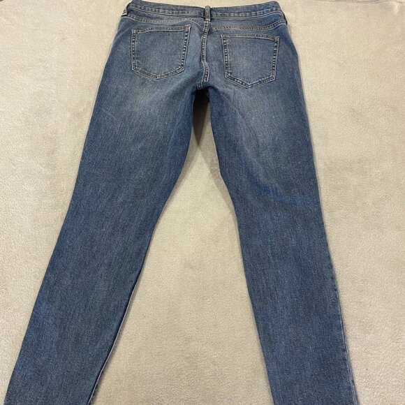 GAP Distressed Mid-Rise Skinny Jeans Size 32 Tall - Picture 16 of 16